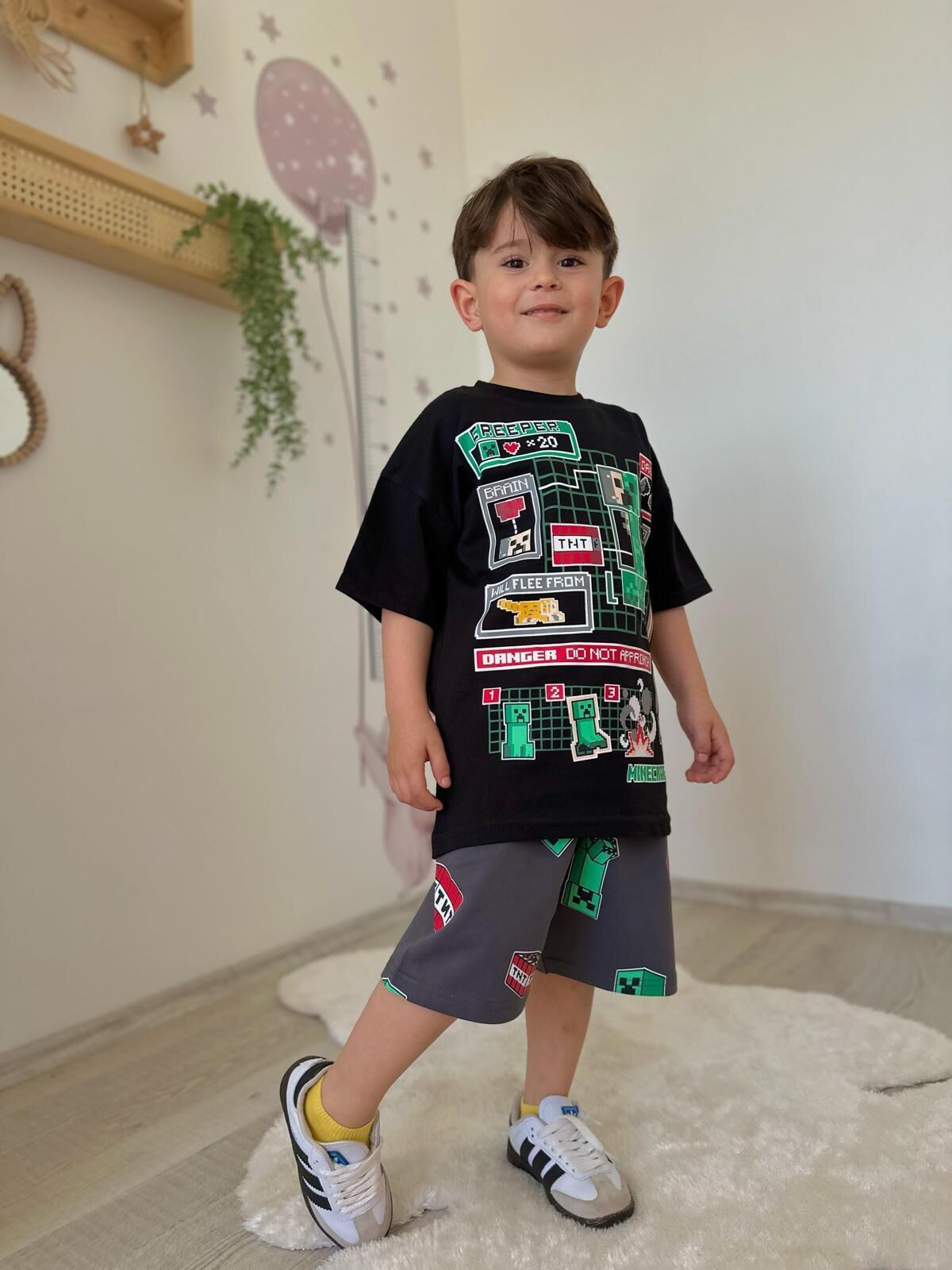 Minecraft Tam Pamuk Çocuk Takım