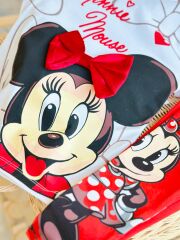 Minnie Mause Taytlı Kız Çocuk Takım