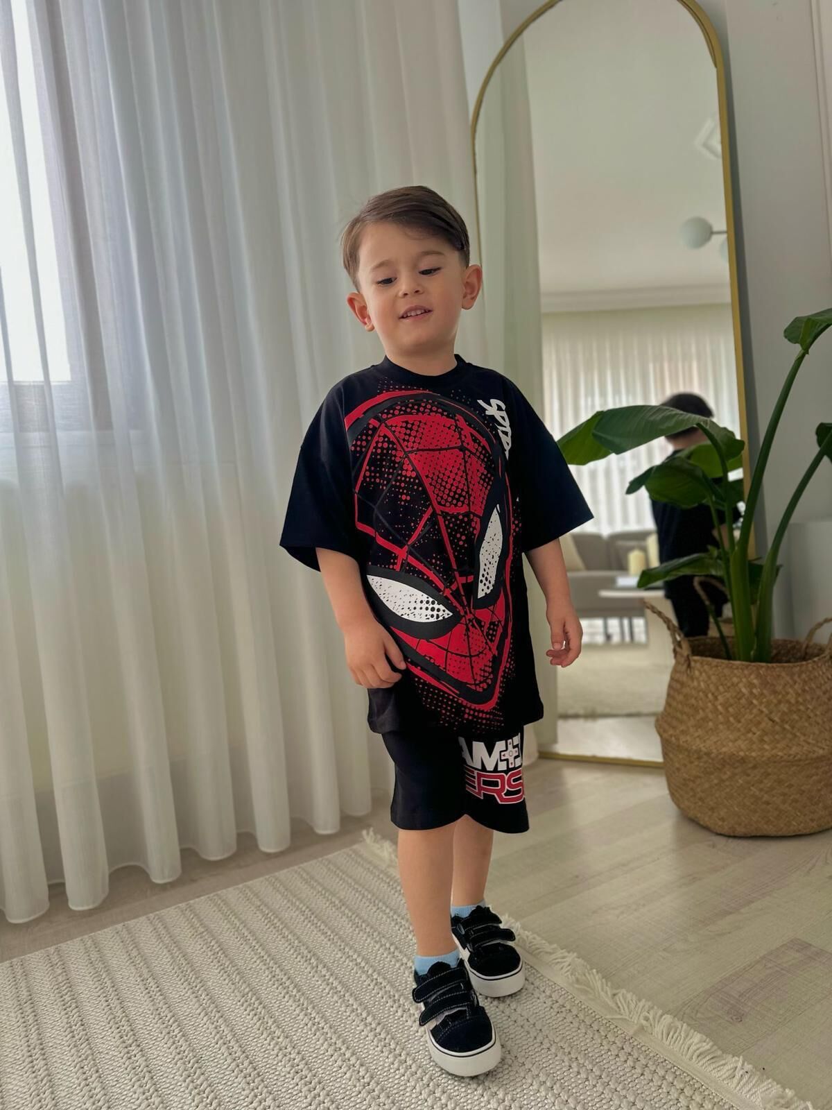 Spidermen Tam Pamuk Çocuk Takım
