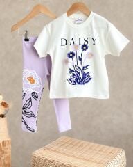 Daisy Çiçekli Kız Çocuk Takım