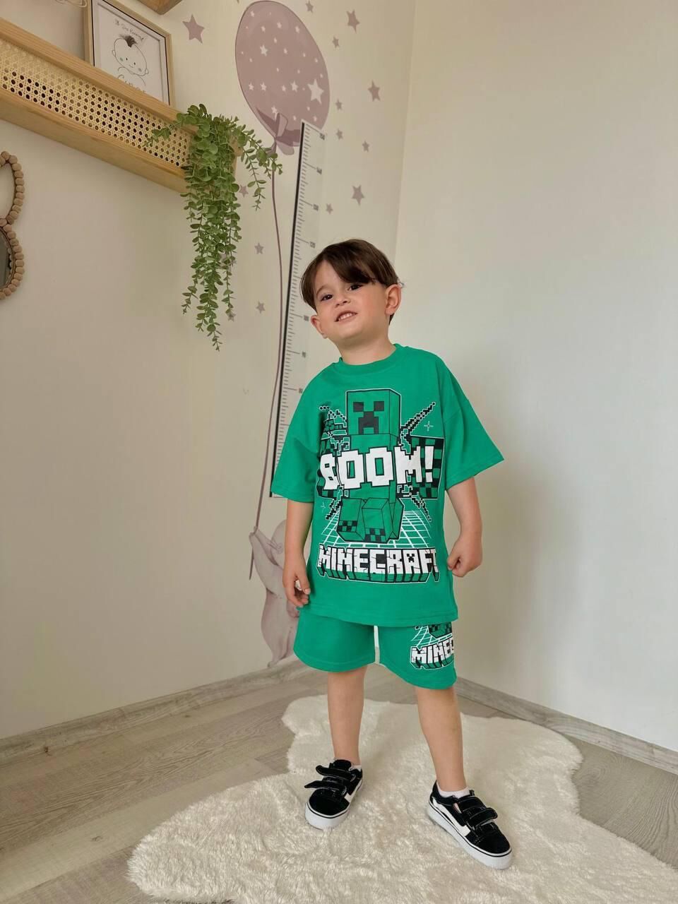 Minecraft Tam Pamuk Çocuk Takım
