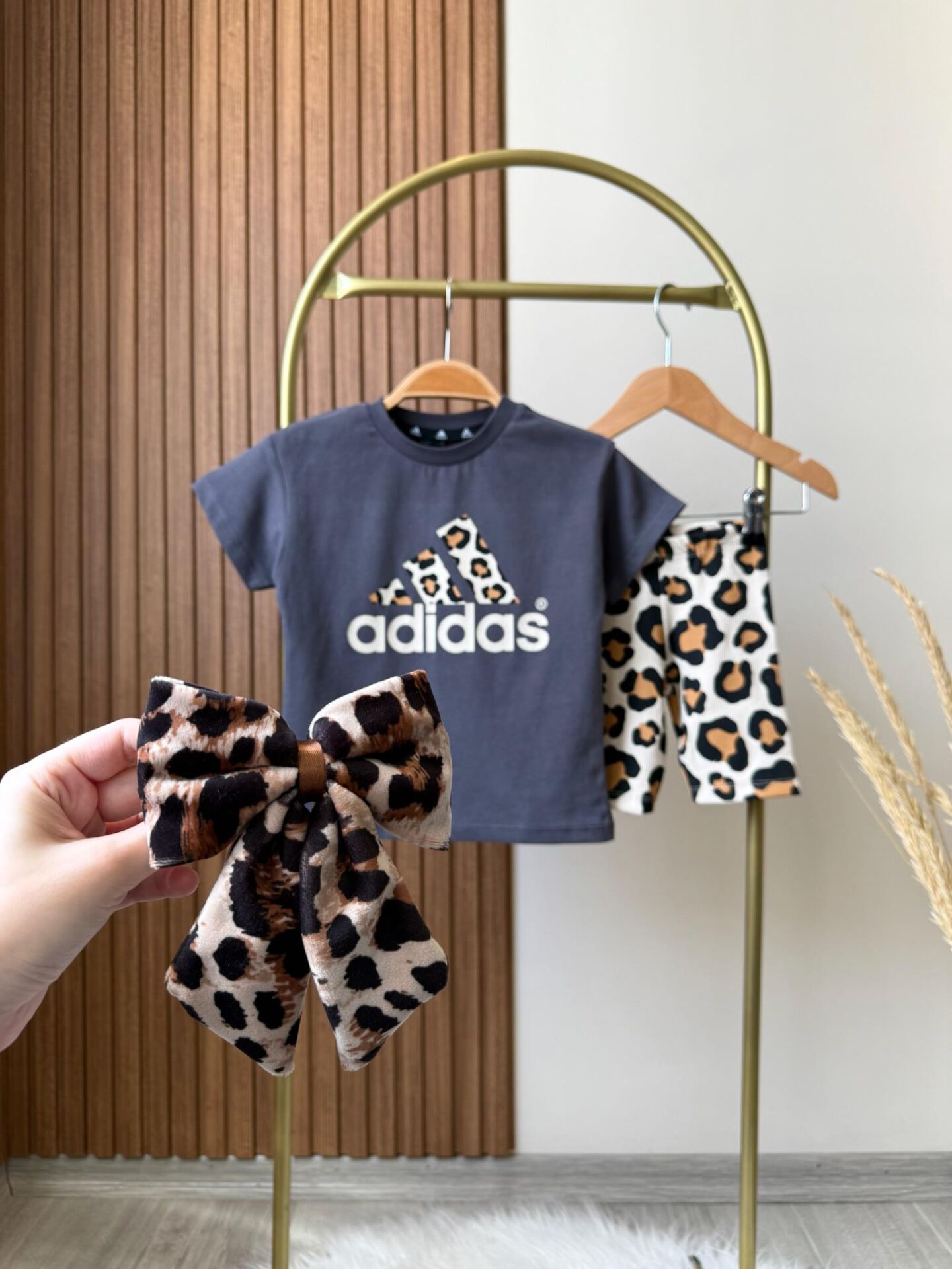 Antrastit Leopar Taytlı Kız Çocuk Takım