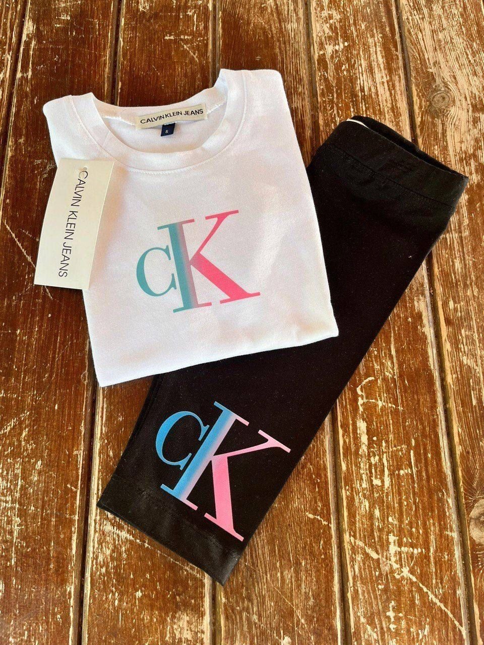 Ck İthal Kız Çocuk Takım ( Taytlar Capridir)