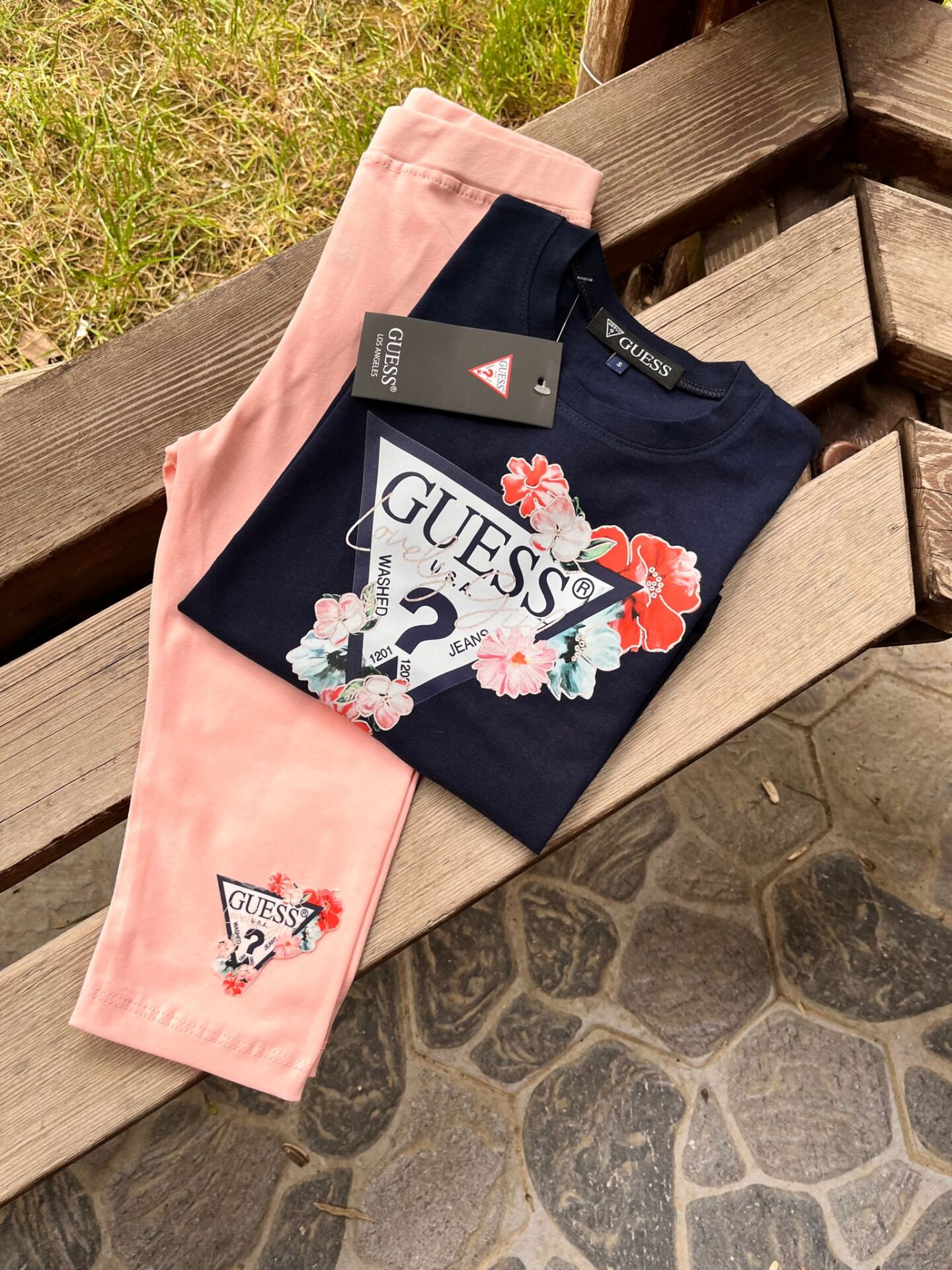 Guess Çiçekli Kız Çocuk Takım