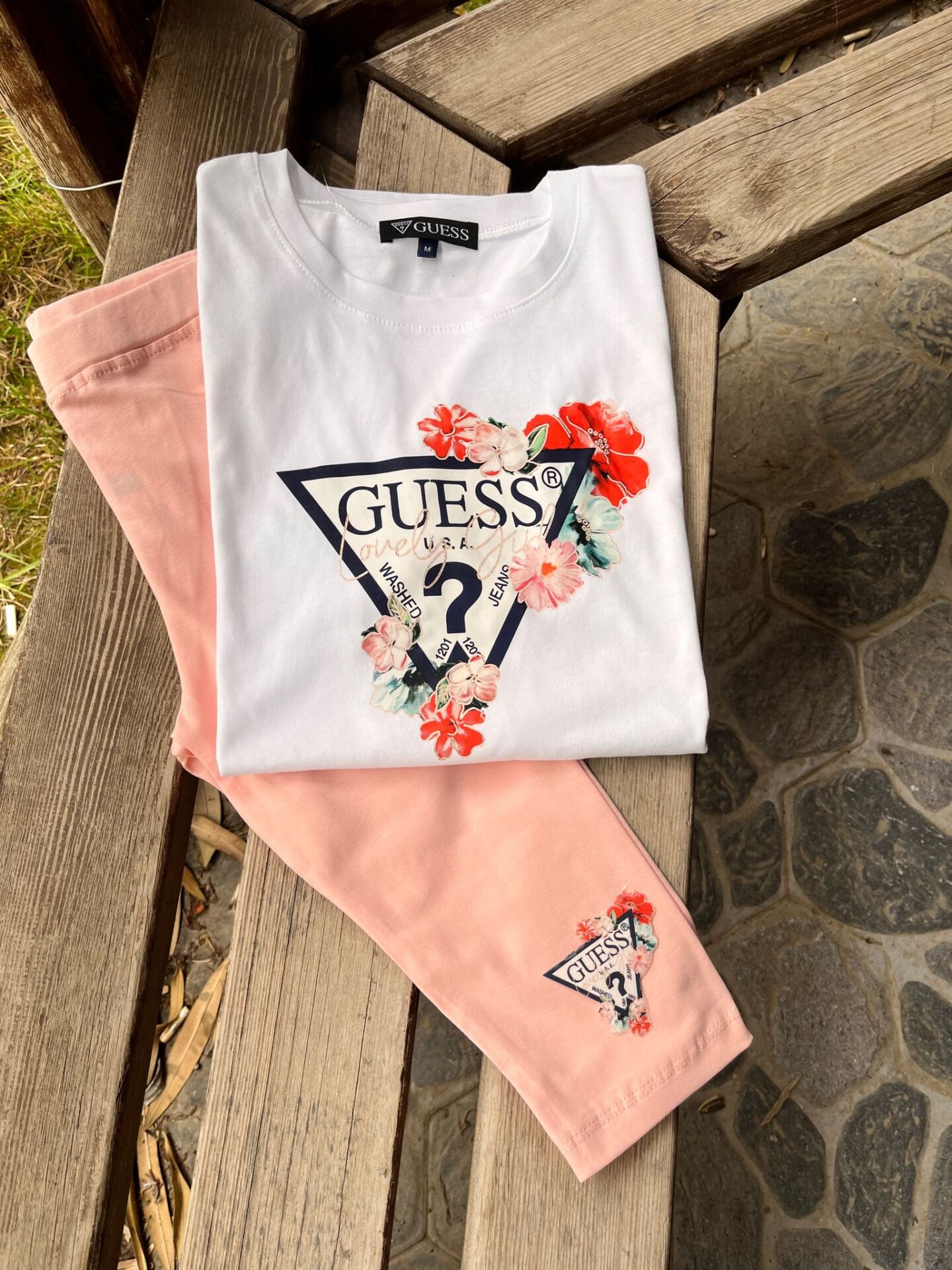 Guess Çiçekli Kız Çocuk Takım