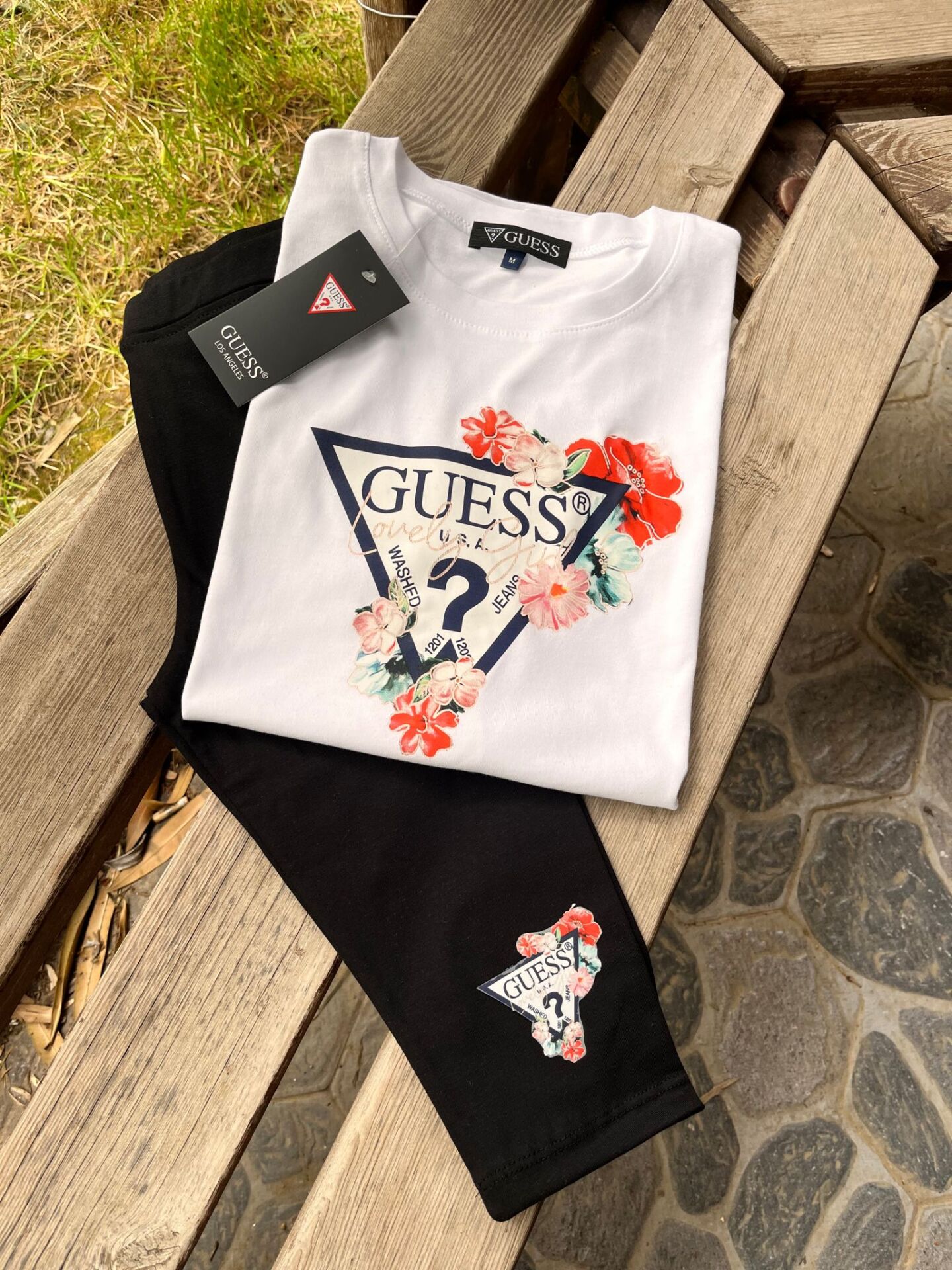 Guess Çiçekli Kız Çocuk Takım