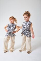 Zebra %100 Pamuk Keten Takım