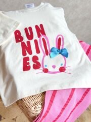 Bunnies Tam Pamuk Dokuma Pantalonlu Takım