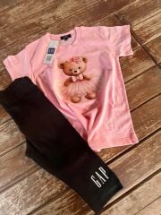 Gap İthal Teddy Kız Çocuk Takım ( Capri Tayt )