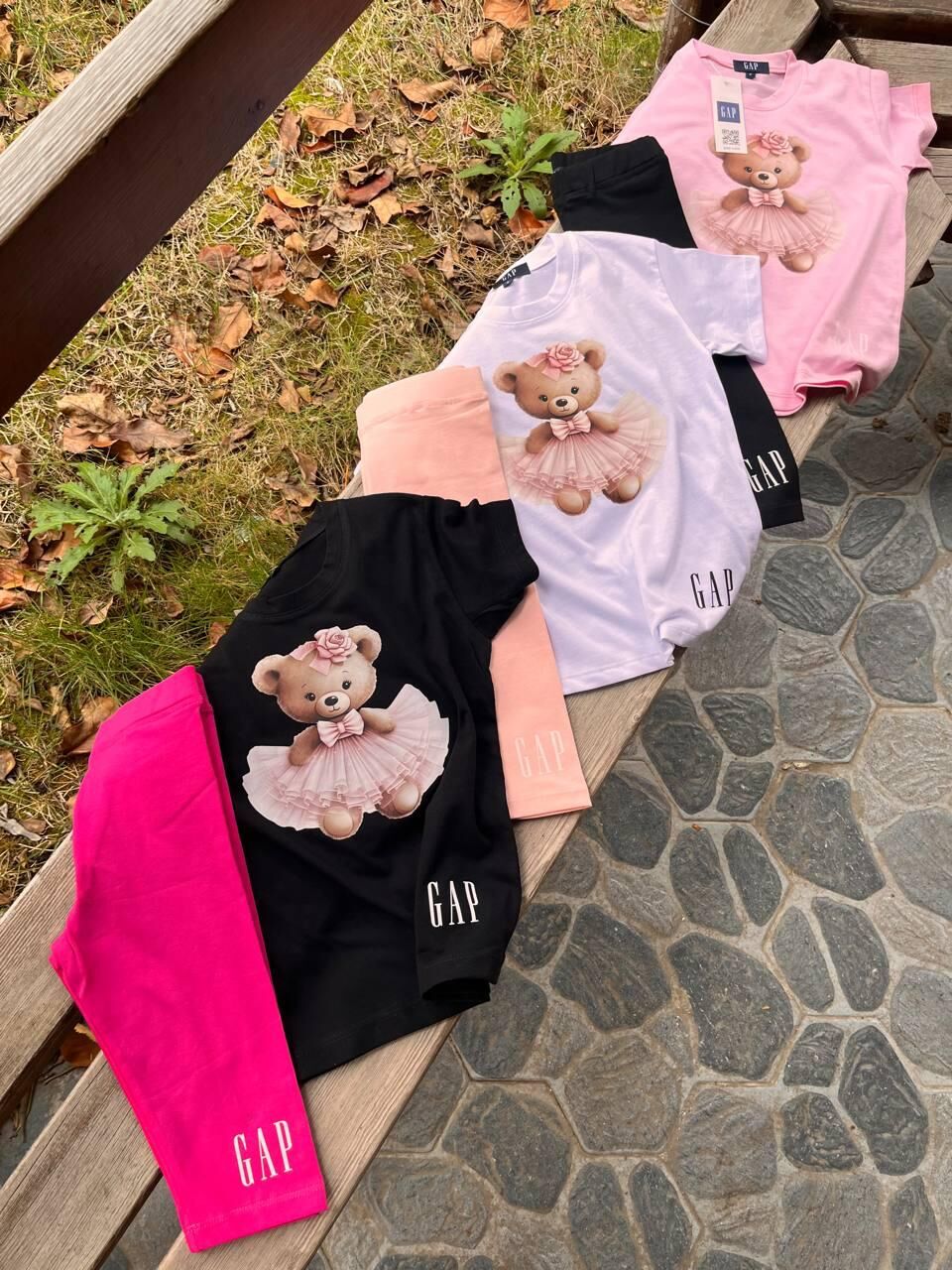 Gap İthal Teddy Kız Çocuk Takım ( Capri Tayt )