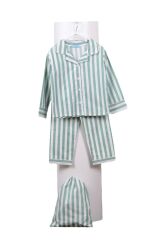 Yeni Sezon Çizgili Unisex Pijama Takımı