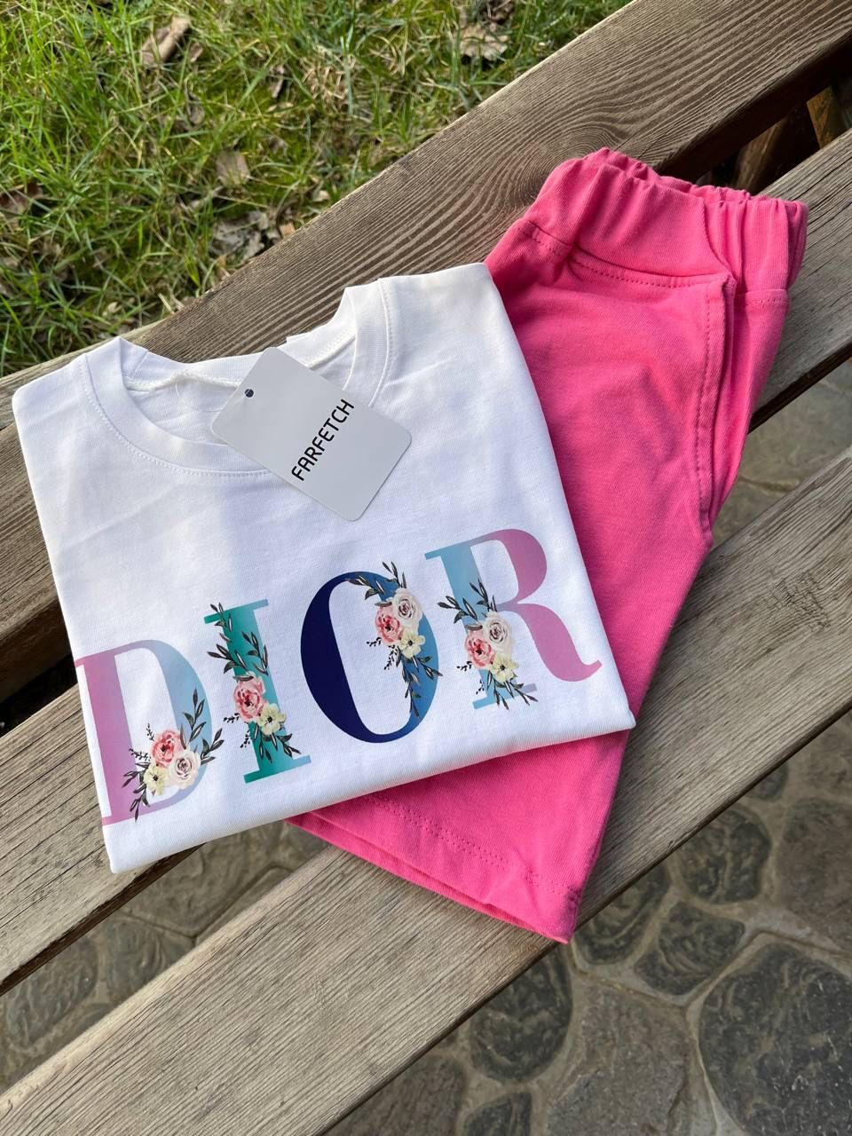 Dior İthal Kız Çocuk Takım (şort rengini renk seçeneklerinden seçiniz)