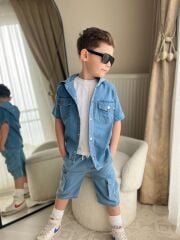 3'LÜ Yumuşak Jeans Takım