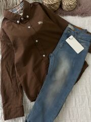 Burberry Keten Gömlekli Takım