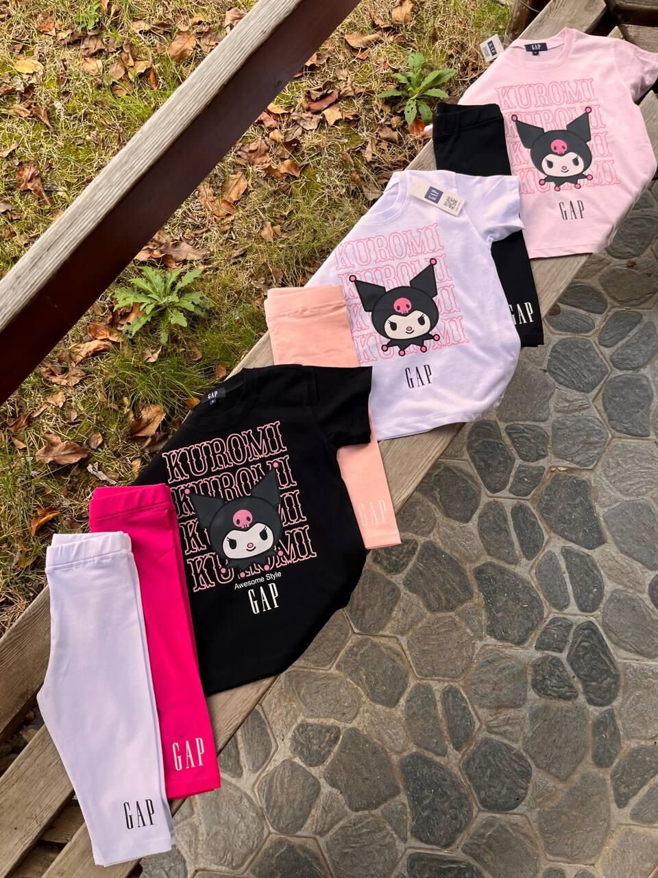 Gap İthal Kuromi Kız Çocuk Takım ( Capri Tayt )