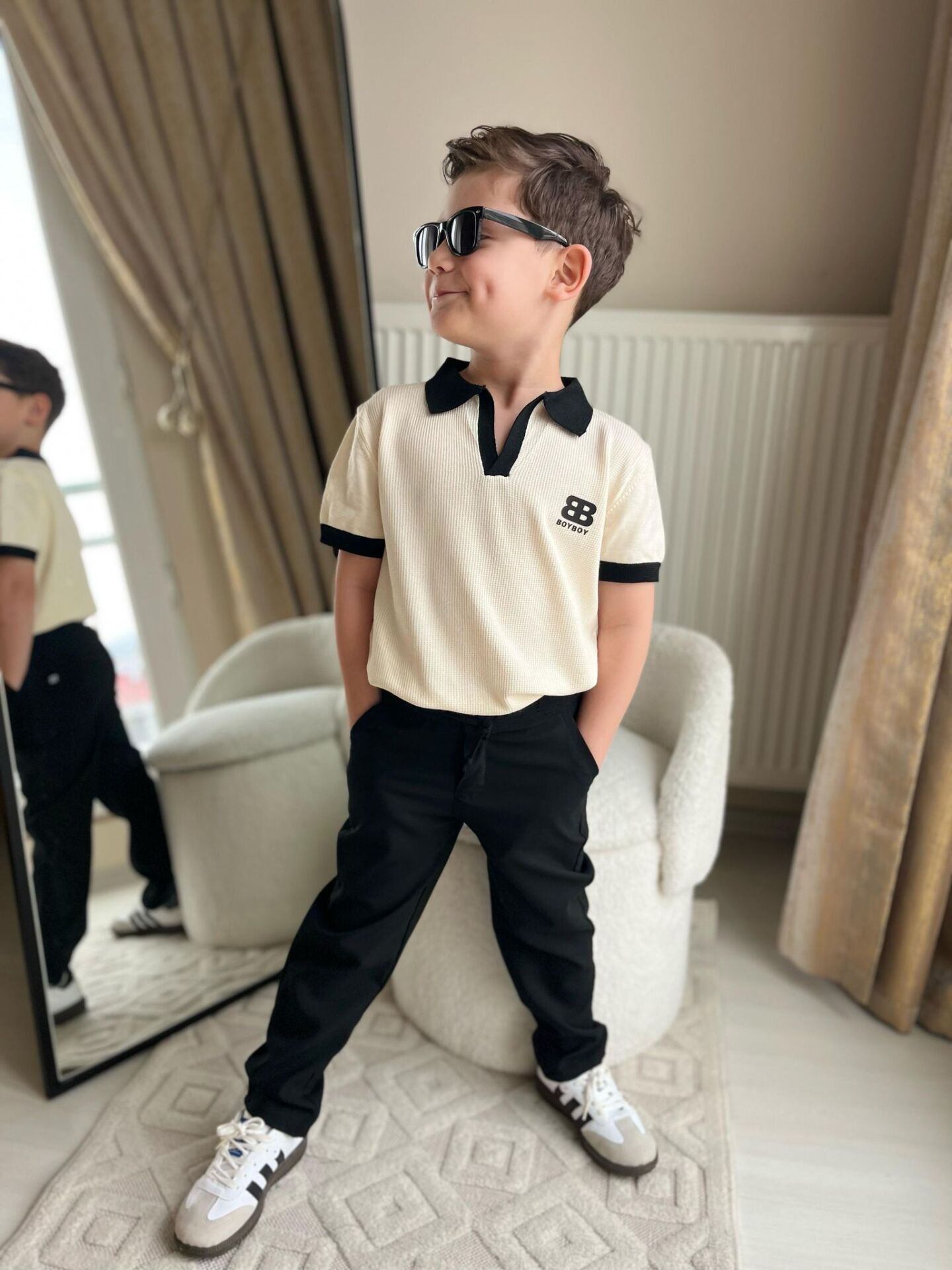 Lcoste Yaka Jagger Pantalonlu Erkek Çocuk Takım