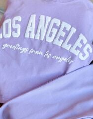 Los Angeles Lila Taytlı Kız Çocuk Takım