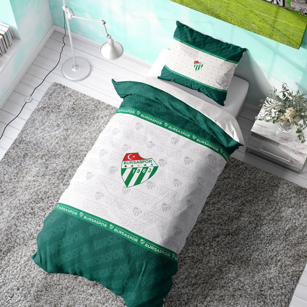 Bursaspor Ranforce Tam Pamuk Nevresim Takımı