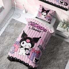 Kuromi Ranforce Tam Pamuk Nevresim Takımı