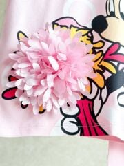 Minnie Mause Pembe Ponponlu Kız Çocuk Takım