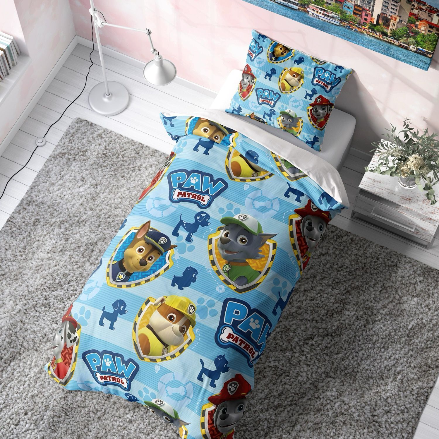 Paw Patrol Ranforce Tam Pamuk Nevresim Takımı