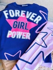 Forevers Gırls Parıltılı Taytlı Kız Çocuk Takım
