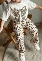 Leopar Denim Kız Çocuk Takım