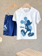 Mickey Mause Parça Detaylı Erkek Çocuk Takım