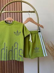 Adidas Yeşil İthal Erkek Çocuk Takım