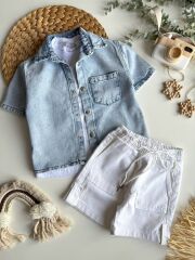 Jeans Şortlu Takım