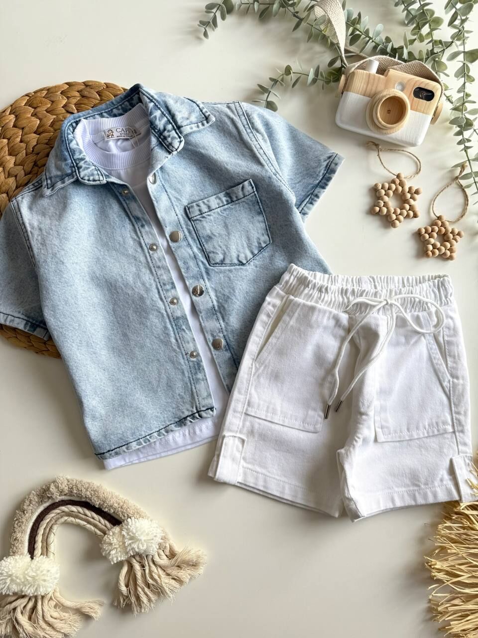 Jeans Şortlu Takım