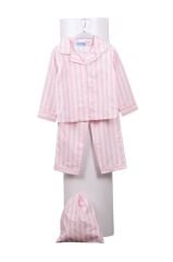 Laci'el Pembe Çizgili Tam Pamuk Pijama Takımı