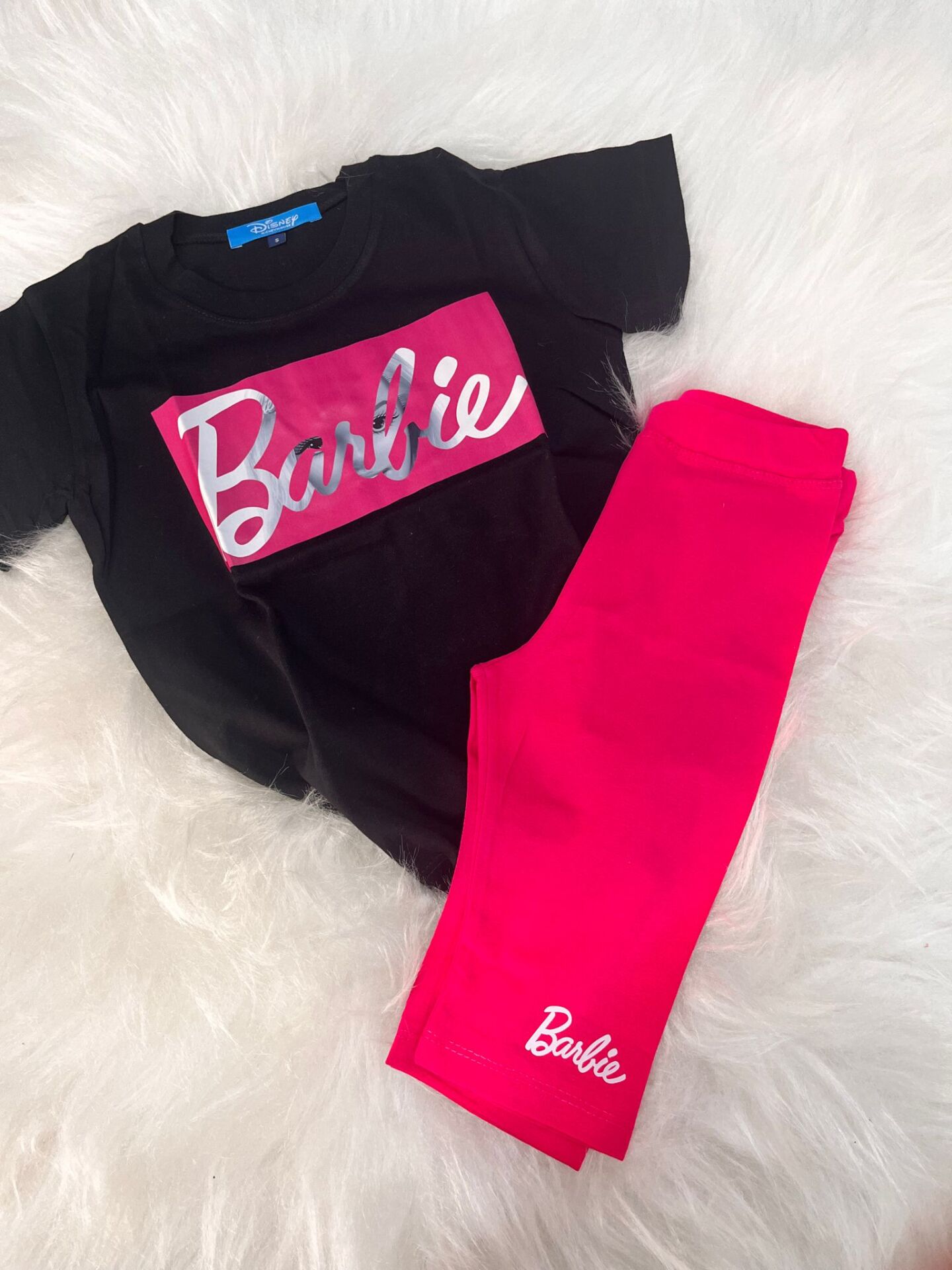 Barbie Capri Taytlı Kız Çocuk Takım