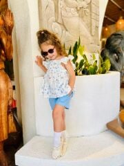 Laci'el Paris Tam Pamuk Dokuma Kız Çocuk Takım