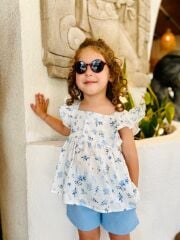 Laci'el Paris Tam Pamuk Dokuma Kız Çocuk Takım
