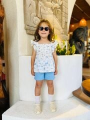 Laci'el Paris Tam Pamuk Dokuma Kız Çocuk Takım