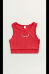Laci'el Paris Crop Kız Çocuk Tshirt