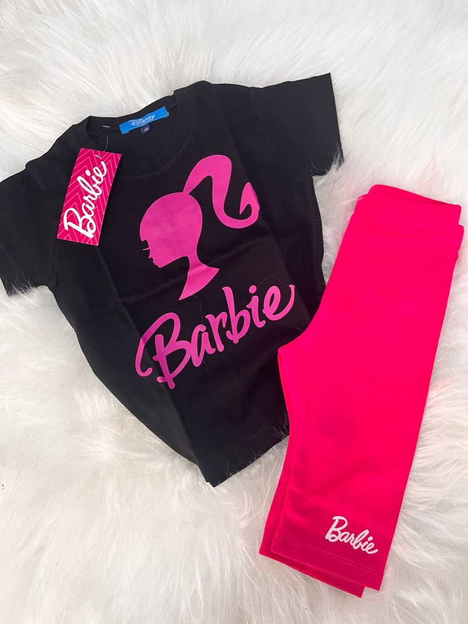 Barbie Capri Taytlı Kız Çocuk Takım