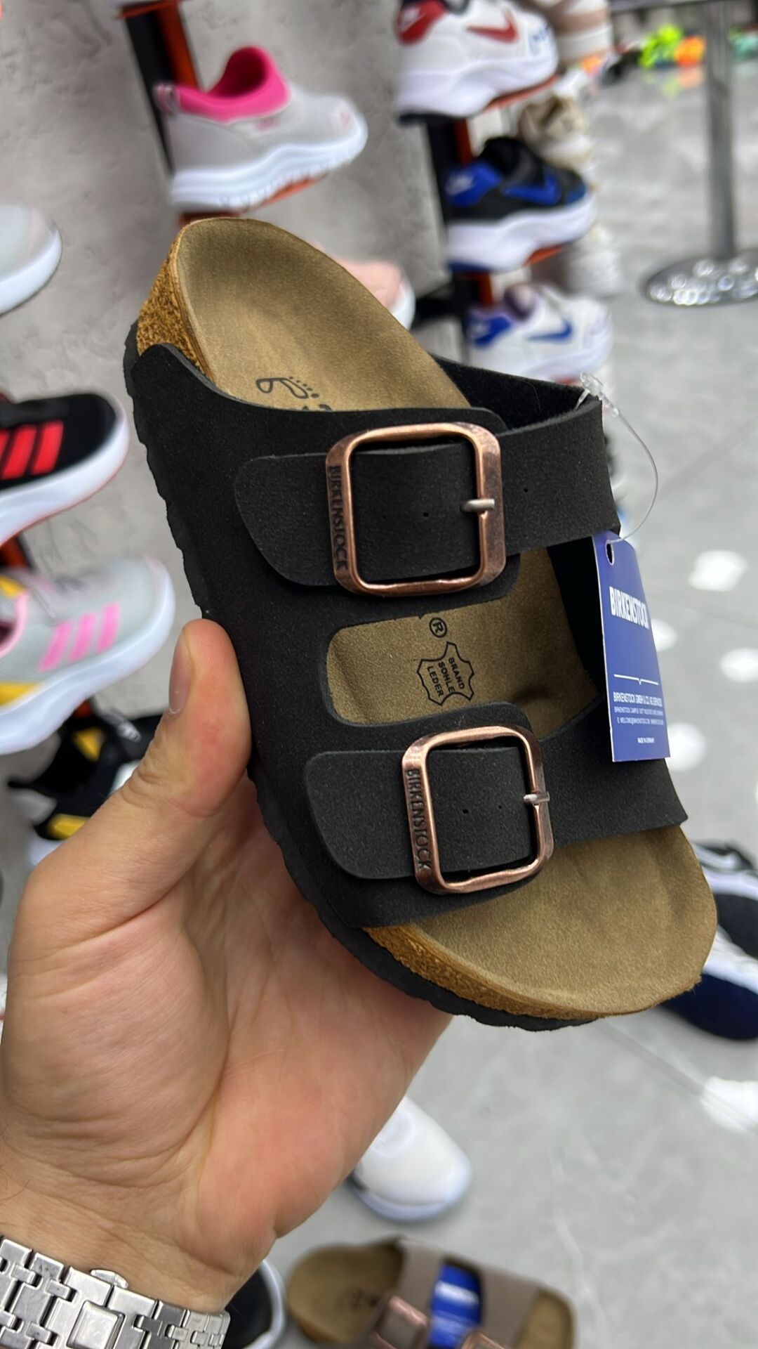 BIRKENSTOCK Arizona Süet Terlik – Siyah (Unisex)