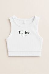 Laci'el Paris Crop Kız Çocuk Tshirt