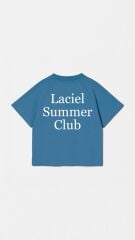 Laci'el Paris Petrol Mavi Unisex Çocuk Tshirt