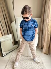 Lacoste Yaka Gabardin Pantalon (Bel Ayarlama Lastikli )