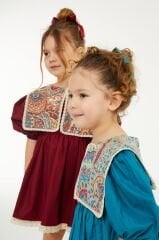 Etnik desenli elbise toka hediyeli