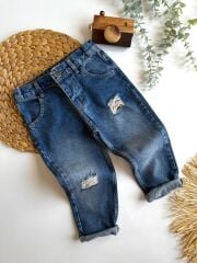 Zra Erkek Çocuk Jeans ( Bel Ayarla Lastikli )