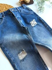 Zra Erkek Çocuk Jeans ( Bel Ayarla Lastikli )