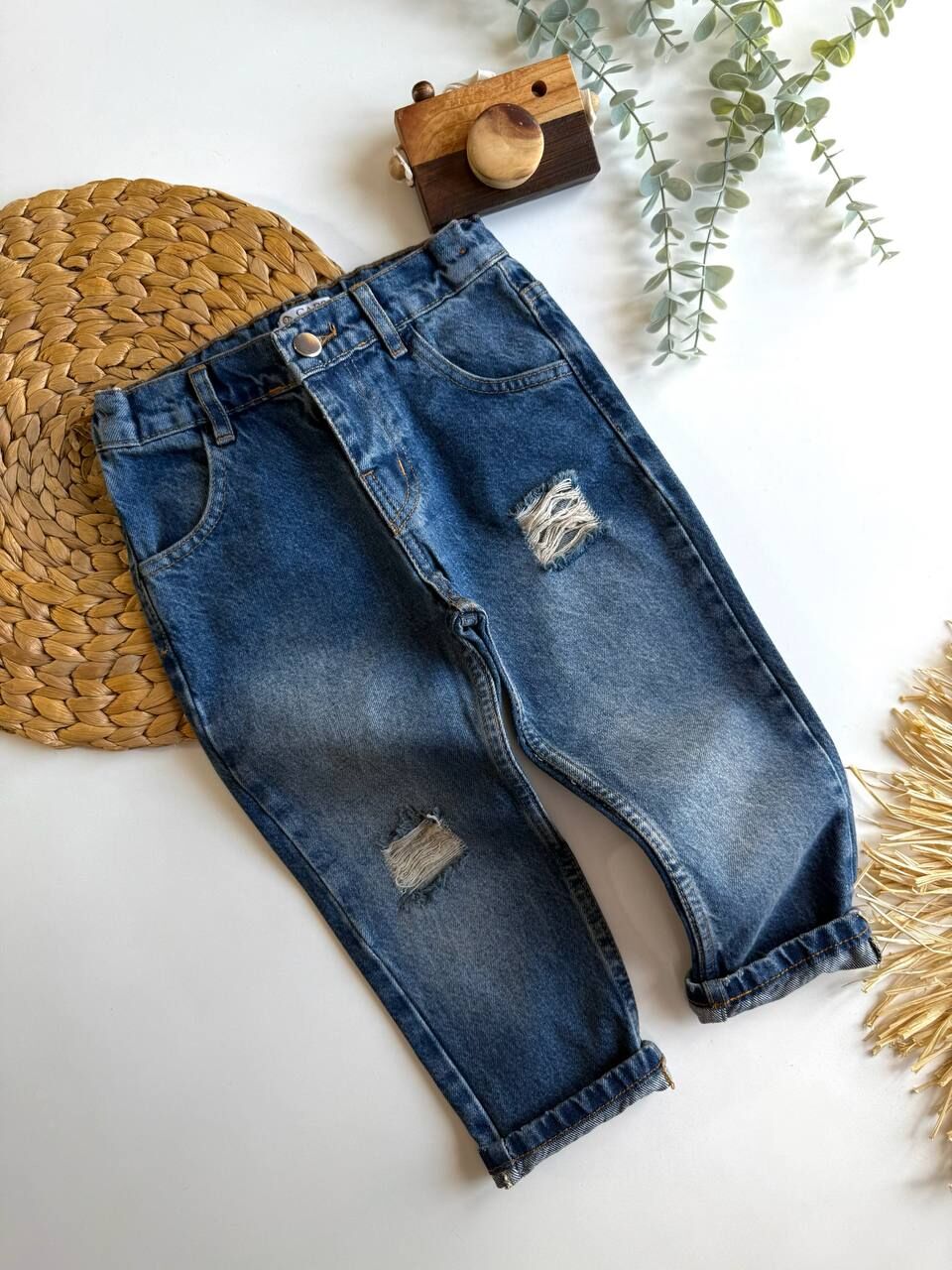 Zra Erkek Çocuk Jeans ( Bel Ayarla Lastikli )