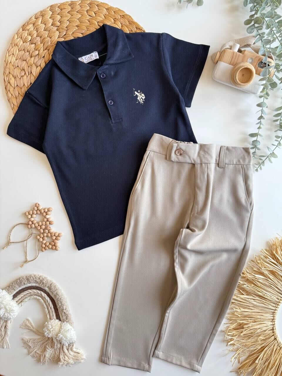 Polo Yaka Jogger Pantalon Takım