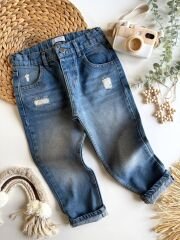 Zra Erkek Çocuk Jeans ( Bel Ayarlama Lastikli )