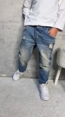 Zra Erkek Çocuk Jeans ( Bel Ayarlama Lastikli )