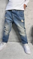 Zra Erkek Çocuk Jeans ( Bel Ayarlama Lastikli )